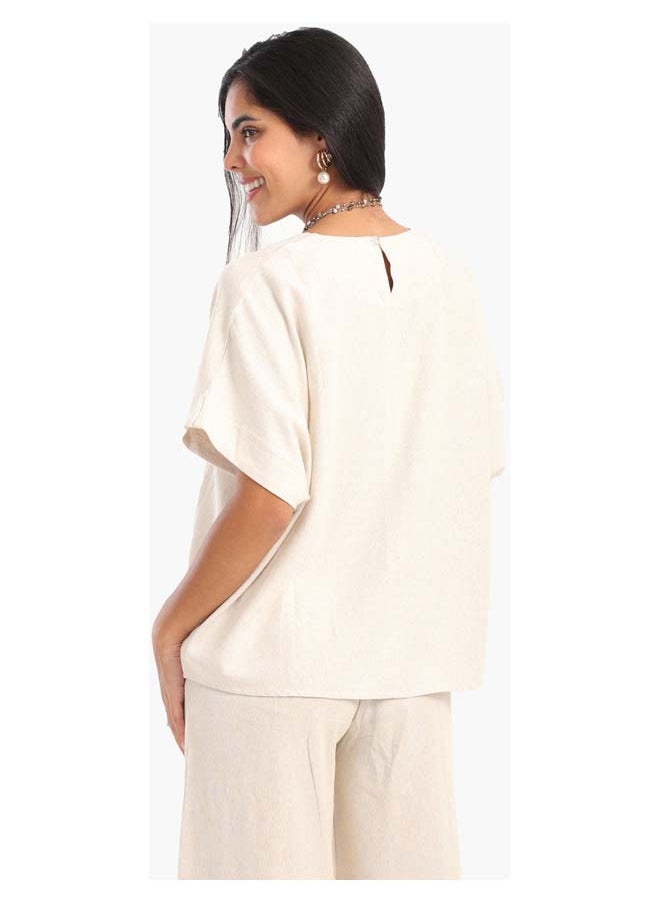 Clue Elegant Solid Blouse  - Image 2