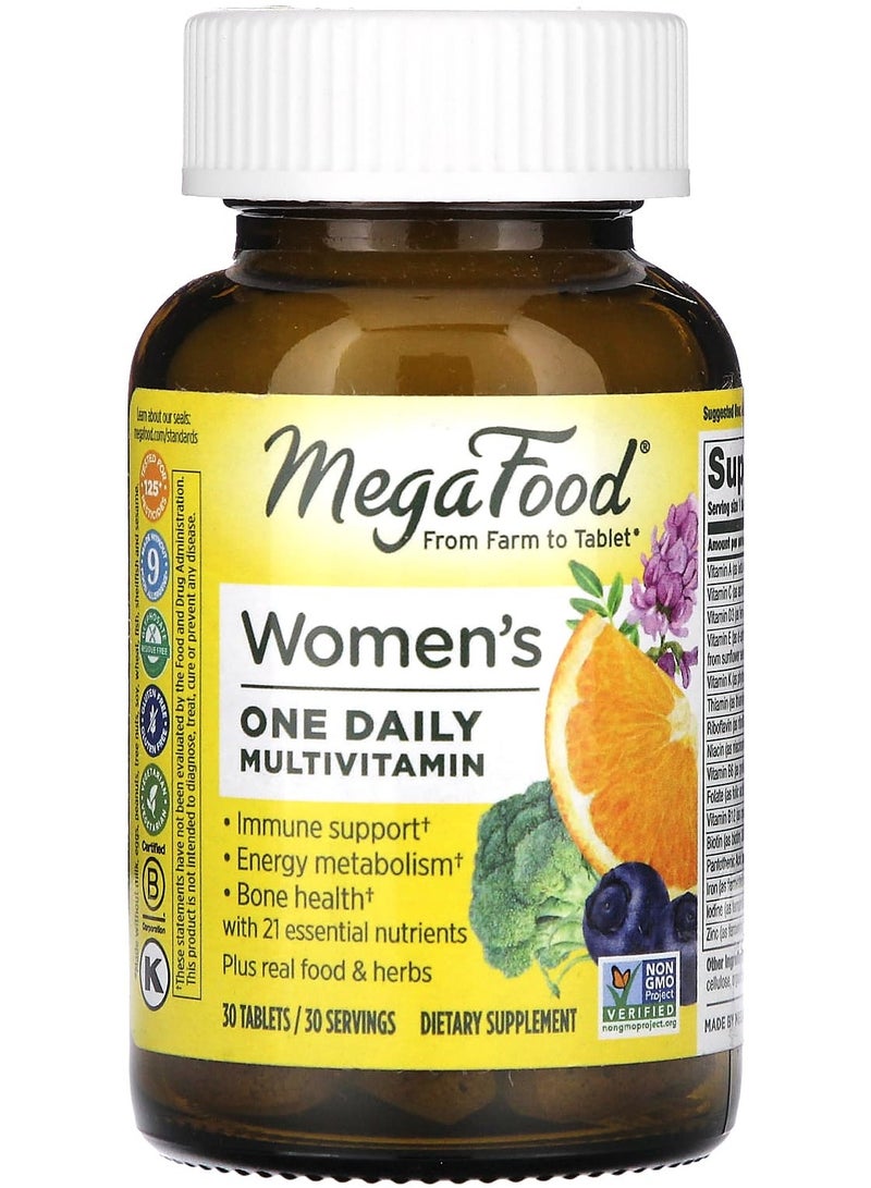 MegaFood فيتامينات متعددة يومية للنساء، 30 قرص