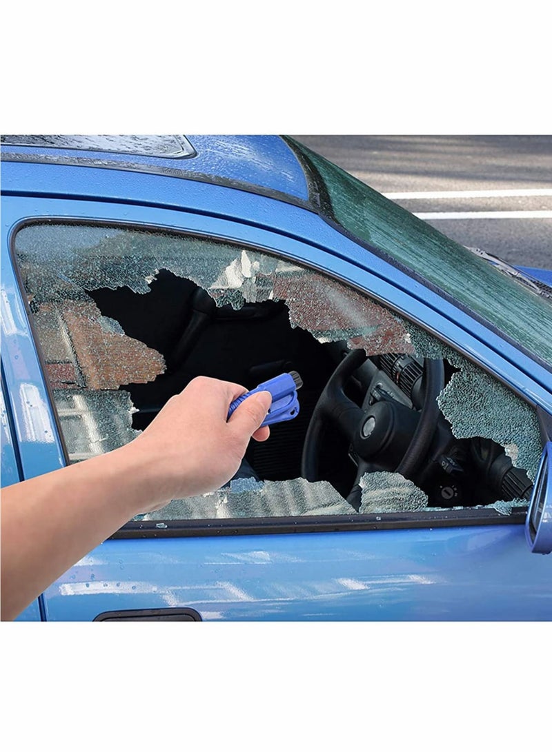 أداة الهروب الطارئة مع سلسلة المفاتيح، مطرقة زجاج نافذة الأمان للسيارات، قاطع حزام الأمان للسيارات أداة الهروب الطارئة مطرقة كسر الزجاج، تستخدم للهروب (4 قطع) - Image 2