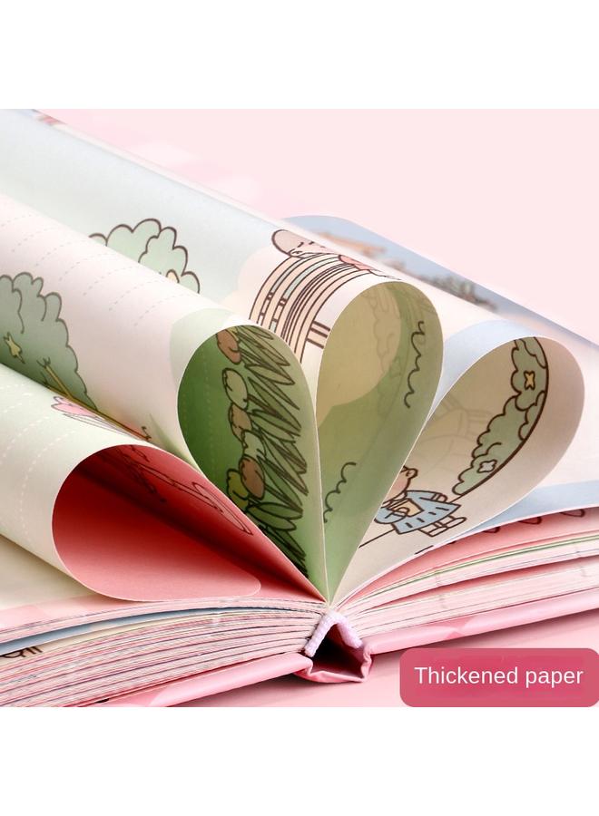 Children And Girls Hand Account Book Suit Gift Box Cute Girl Hand Account Sticker Material Gift Bag Full Set Of Handmade Free Shipping  - Image 4