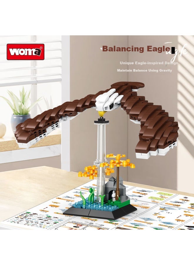 Woma Balance Eagle Building Blocks Innovative Toy Science Popularization Model Compatible With Lego Boys Children's Day Birthday Gift - Image 1