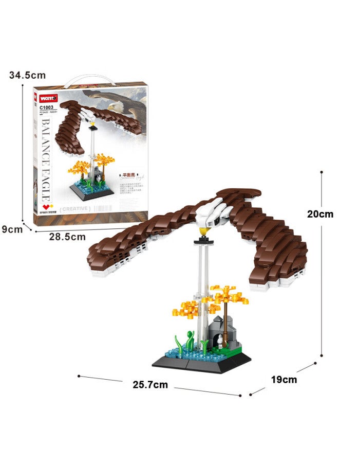 Woma Balance Eagle Building Blocks Innovative Toy Science Popularization Model Compatible With Lego Boys Children's Day Birthday Gift - Image 4