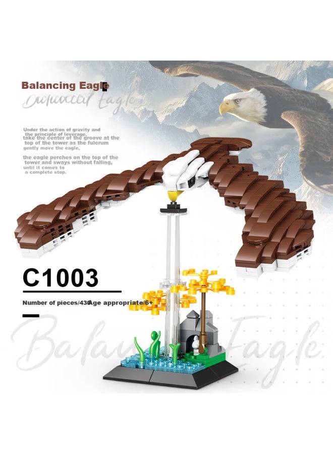 Woma Balance Eagle Building Blocks Innovative Toy Science Popularization Model Compatible With Lego Boys Children's Day Birthday Gift - Image 2