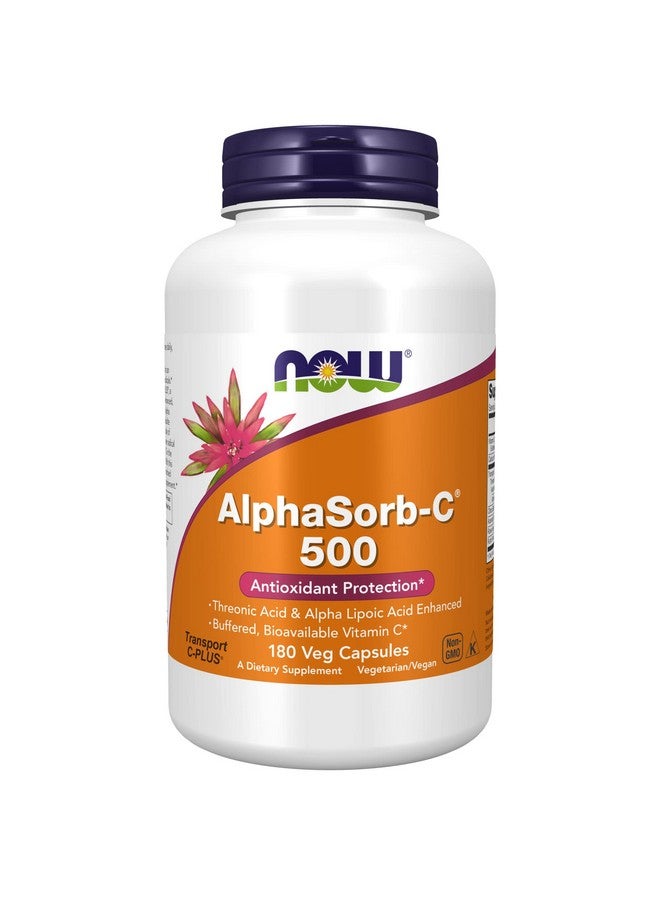 now Supplements Alphasorbc™ 500 Mg With Threonic Acid & Alpha Lipoic Acid Enhanced 180 Veg Capsules - Image 2