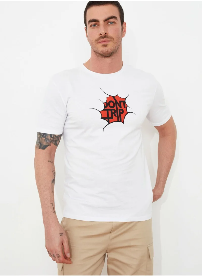 trendyol Graphic Crew Neck T-Shirt