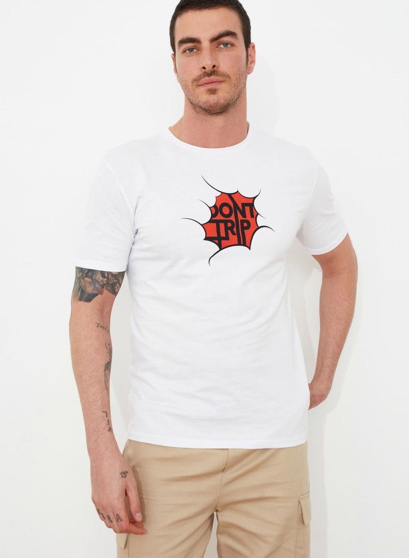 trendyol Graphic Crew Neck T-Shirt - Image 2
