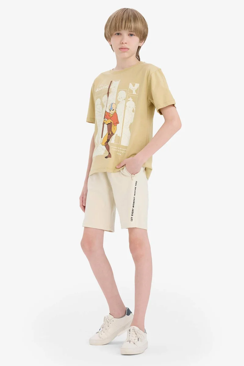 ديفاكتو Boy Elastic Waist Printed Shorts