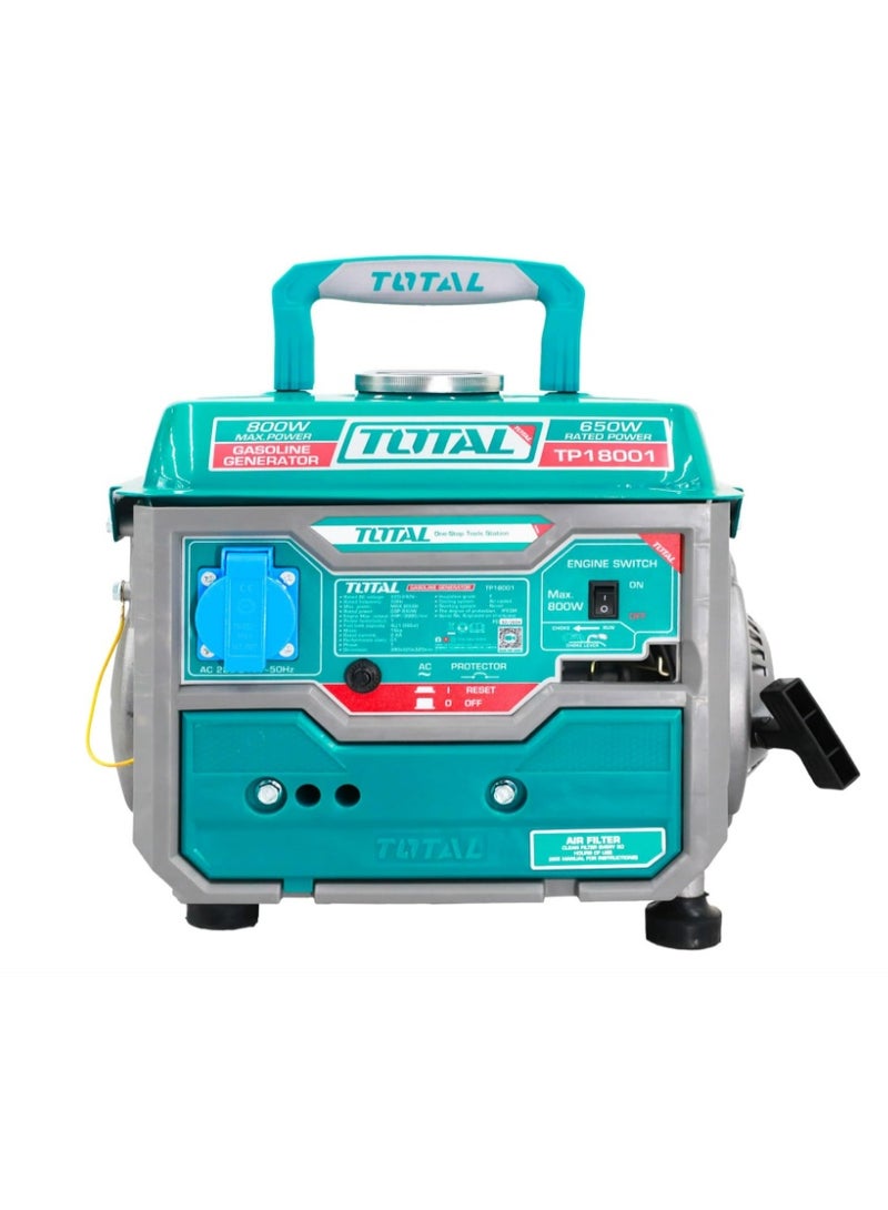 TOTAL PORTABLE GASOLINE GENERATOR TP18001 (800 W) - Image 2