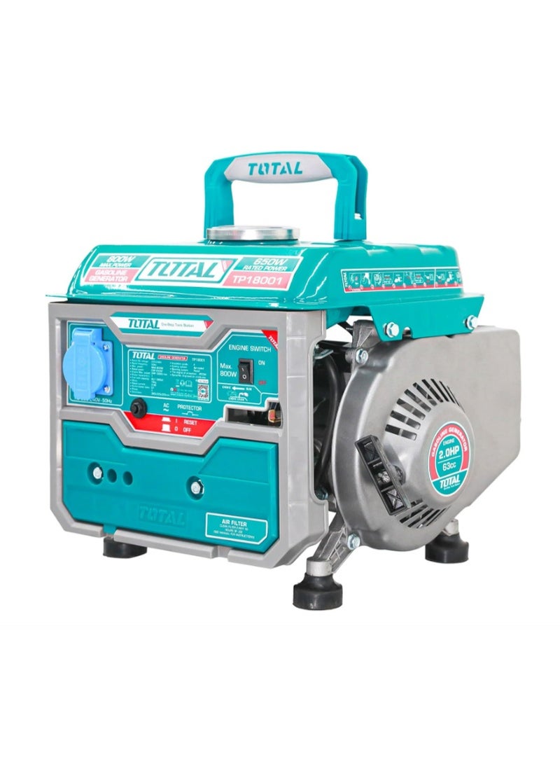 TOTAL PORTABLE GASOLINE GENERATOR TP18001 (800 W) - Image 4