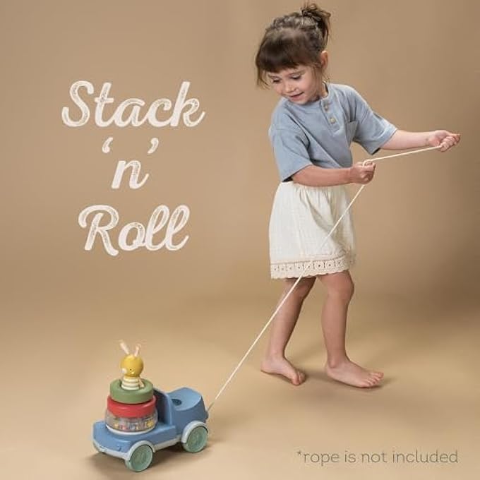 BUNNY STACKER TRUCK DEVELOPMENTAL SENSORY ACTIVITY STACKING TOY FOR INFANTS BABIES AND TODDLERS WITH BUNNY CHARACTER INCLUDED SUITABLE FOR AGE 9+ MONTHS - Image 2