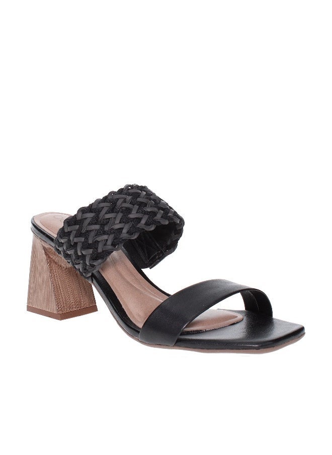 Beira Rio Beira Rio Ladies High Heel Sandals Black | Made In Brazil  - Image 1
