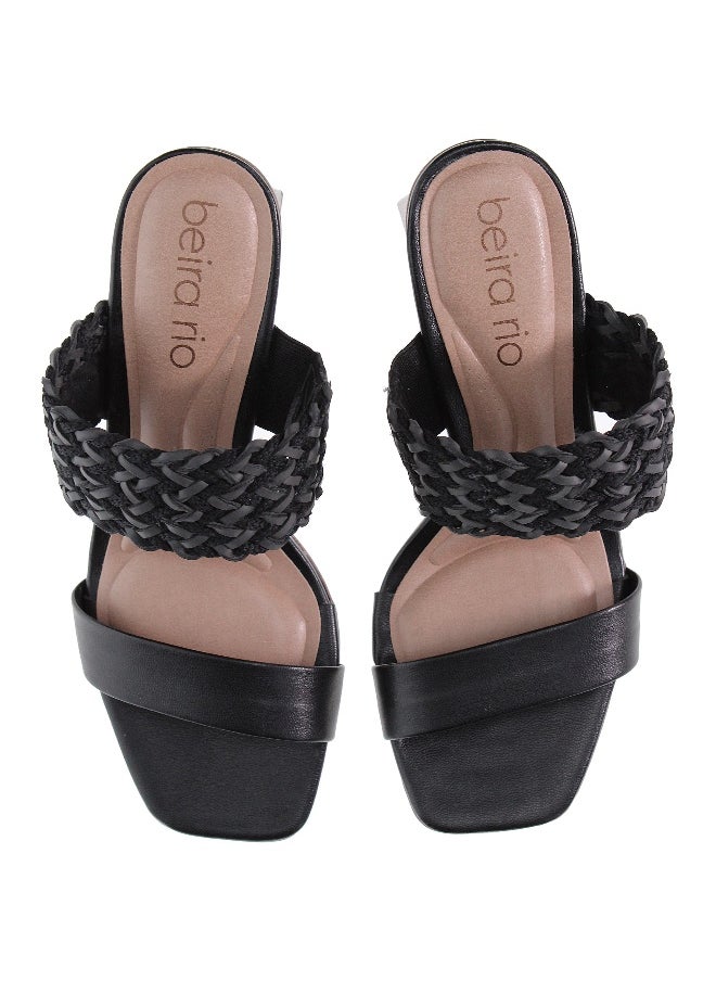 Beira Rio Beira Rio Ladies High Heel Sandals Black | Made In Brazil  - Image 5