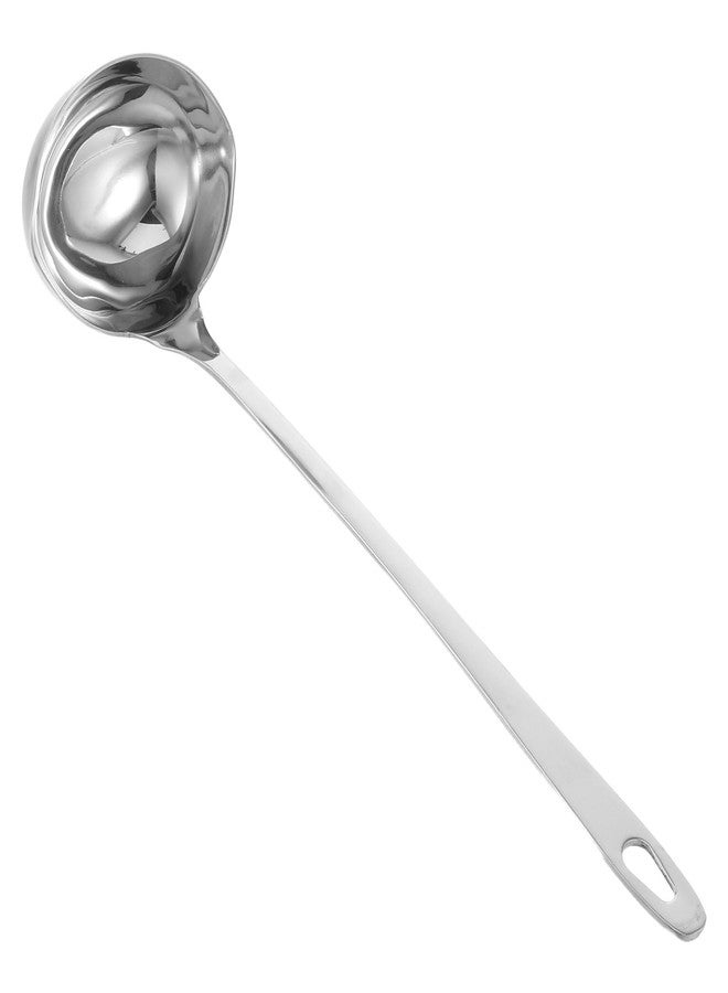 PRETYZOOM Stainless Steel Double Mouth Spoon with Pour Spout - 10 63 Inch Long Handle Soup Ladle for Easy Pouring and Serving in Kitchen - Image 1