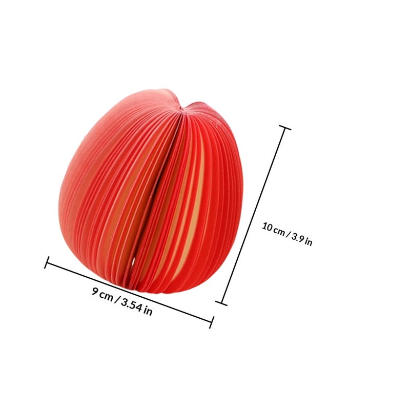 Compact Note Pads Fruit Shaped Stationery For Desk Surfaces Bookmarks 10x9cm 5Pcs - Image 2