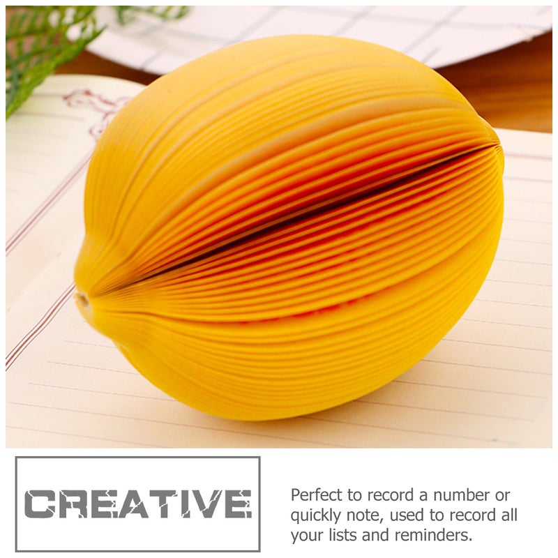 Compact Note Pads Fruit Shaped Stationery For Desk Surfaces Bookmarks 10x9cm 5Pcs - Image 4