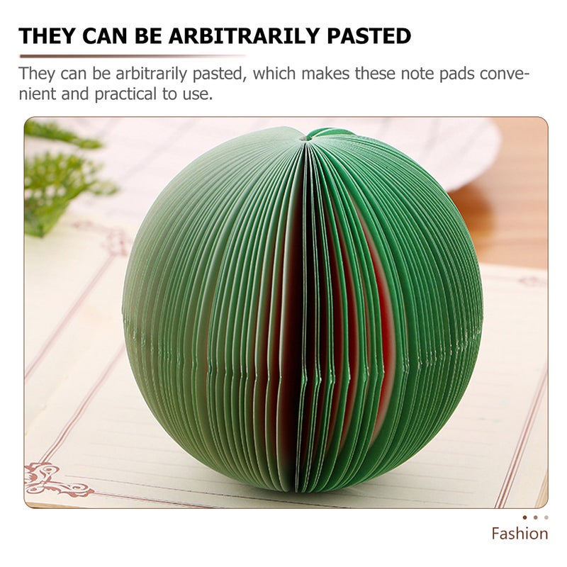 Compact Note Pads Fruit Shaped Stationery For Desk Surfaces Bookmarks 10x9cm 5Pcs - Image 5