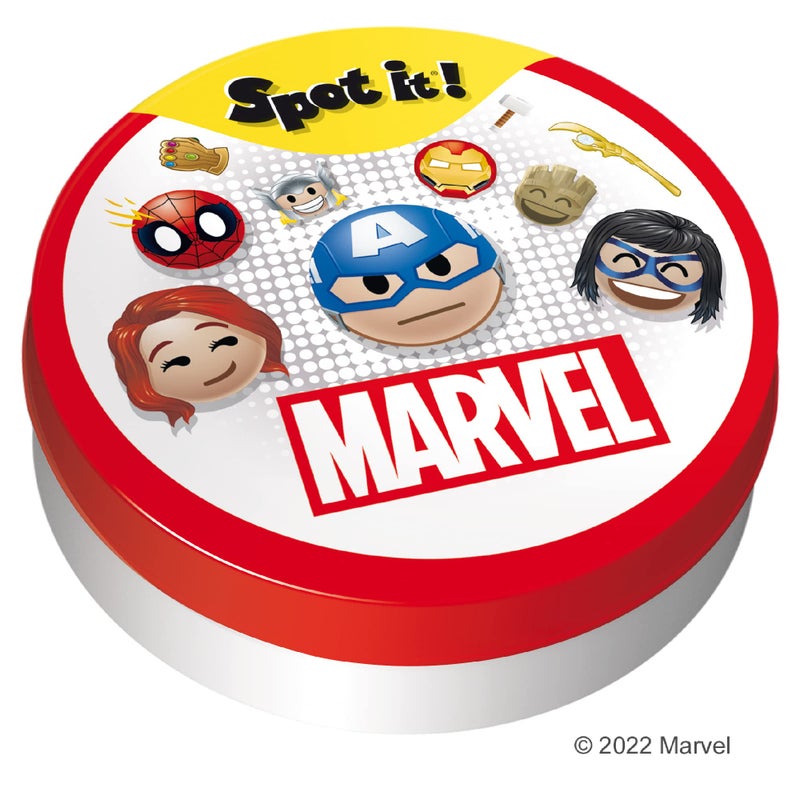 Asmodee Spot It! Marvel Emojis (Eco-Blister) - Fast-Paced Matching Game, Superhero Family Fun for Kids & Adults, Ages 6+, 2-8 Players, 15 Minute Playtime - Image 2