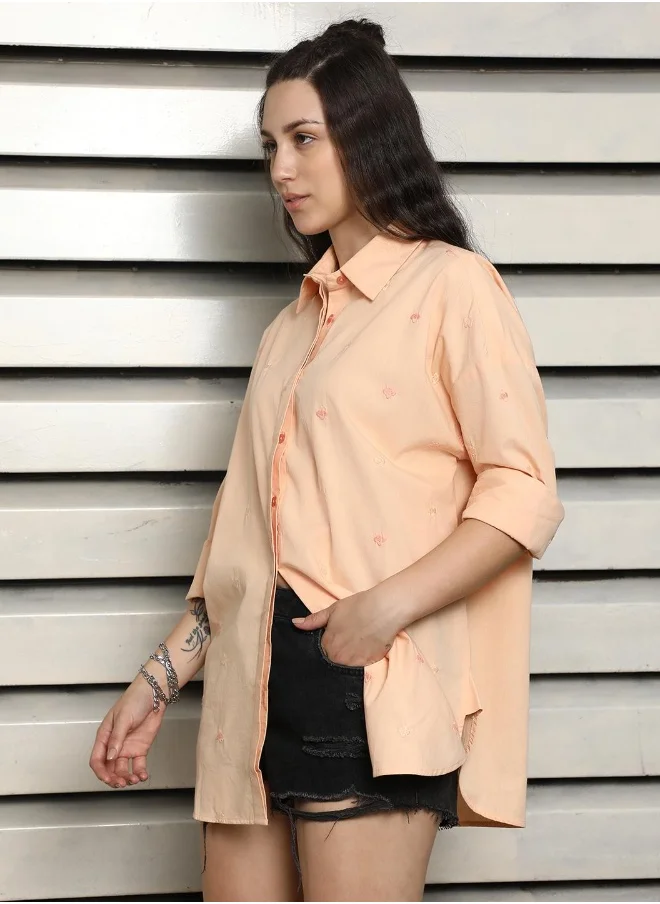 هاي ستار Women Apricot Shirts