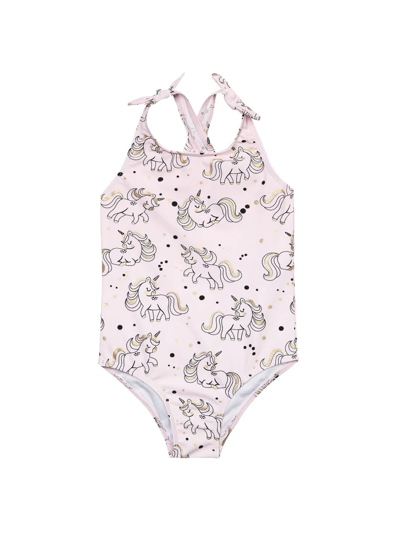 MINOTI Kids Girls Printed Swimsuit