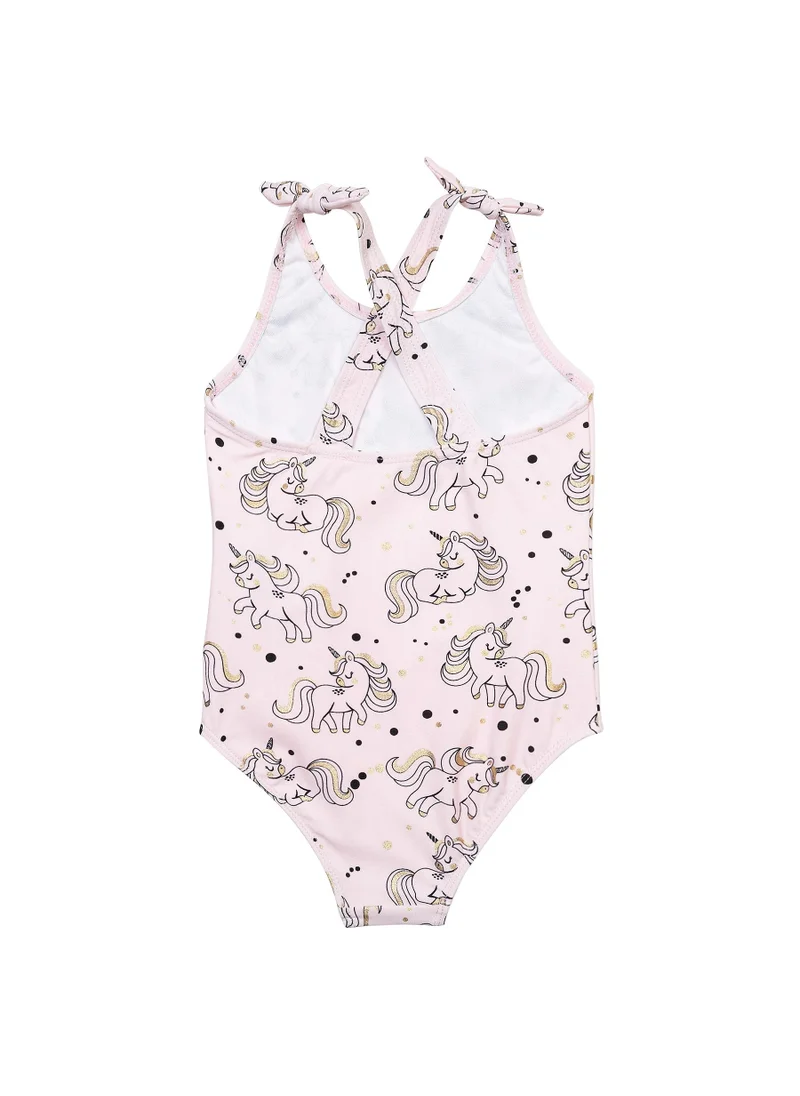 MINOTI Kids Girls Printed Swimsuit
