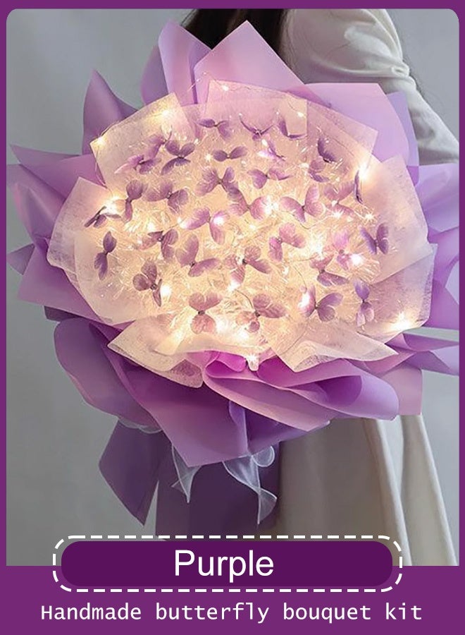 LED string lights, butterfly bouquets, lighted bouquets, DIY flowers, handmade bouquets, DIY handmade - Image 1