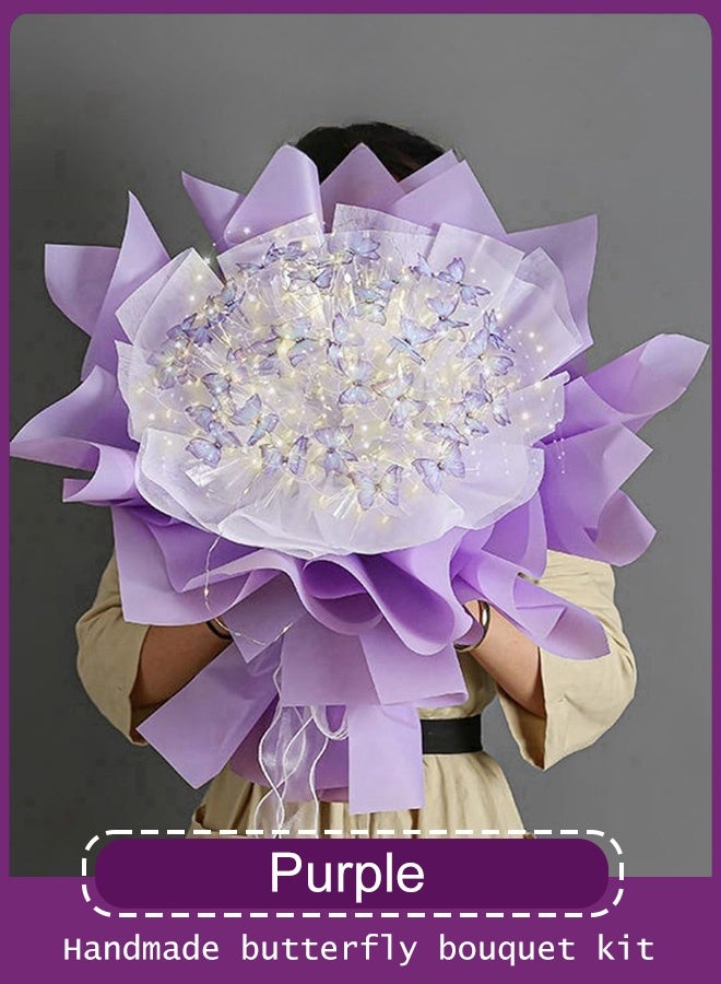 LED string lights, butterfly bouquets, lighted bouquets, DIY flowers, handmade bouquets, DIY handmade - Image 5