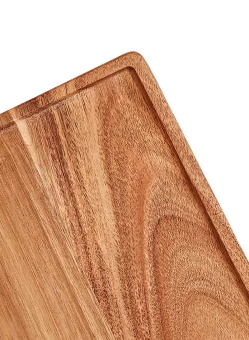 Liying 18X45cm oak Wooden Pizza Tray Rectangle Pizza Board with Handle for Cutting Board, Wood Bread Board, Pizza Tray, Fruit Cutting Board and Bakeware  - Image 4