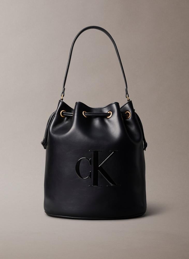 Calvin Klein Jeans Logo Raised Large Bucket Bag - Image 1