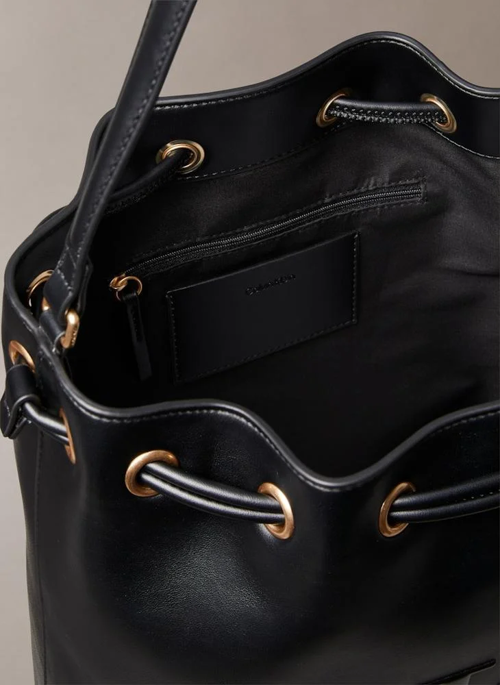 Calvin Klein Jeans Logo Raised Large Bucket Bag