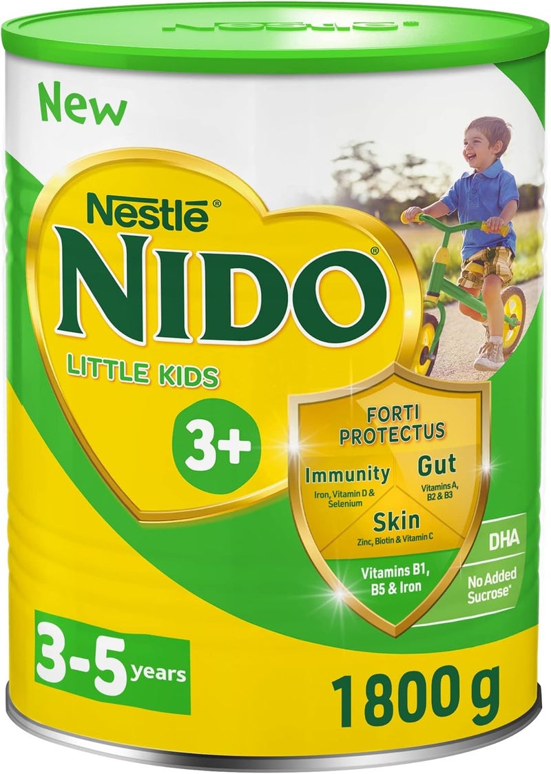 Nido حليب نيدو نستل نيدو للأطفال الصغار 3+ مسحوق حليب للنمو في علبة للأطفال من 3-5 سنوات - Image 1