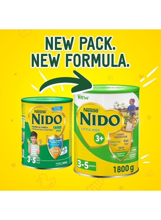 Nido حليب نيدو نستل نيدو للأطفال الصغار 3+ مسحوق حليب للنمو في علبة للأطفال من 3-5 سنوات - Image 2