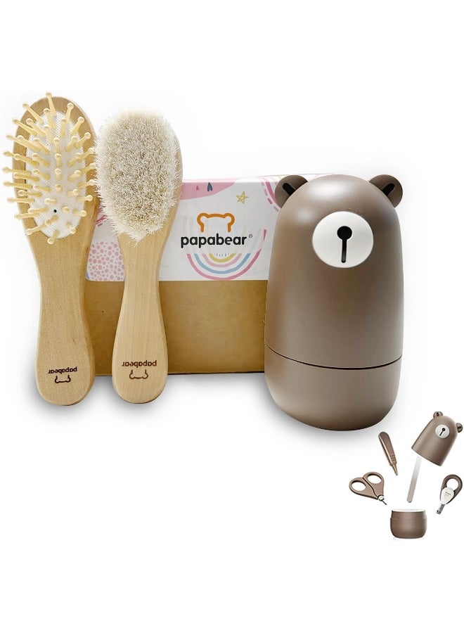 PaPaBear 6-in-1 Baby Nail Clipper Set with Cute Case - Image 1