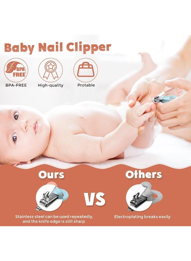 PaPaBear 6-in-1 Baby Nail Clipper Set with Cute Case - Image 4