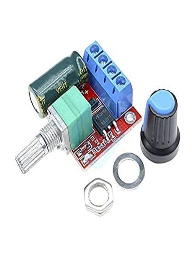 QBM Combo 12v 555 DC Motor 12000rpm High Speed with Drill Chuck Kit for DIY Projects RS-555 Brushed Motor High RPM with 12v 2 Ampere Adapter and PWM Speed Controller - Image 3