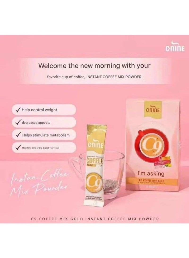 C-Nine Pro Slim C9 Coffee Mix Gold 150g (10 x 15g Sachets) – Instant Collagen Coffee Mix for Weight Control, Detox & Skin Care - Image 5