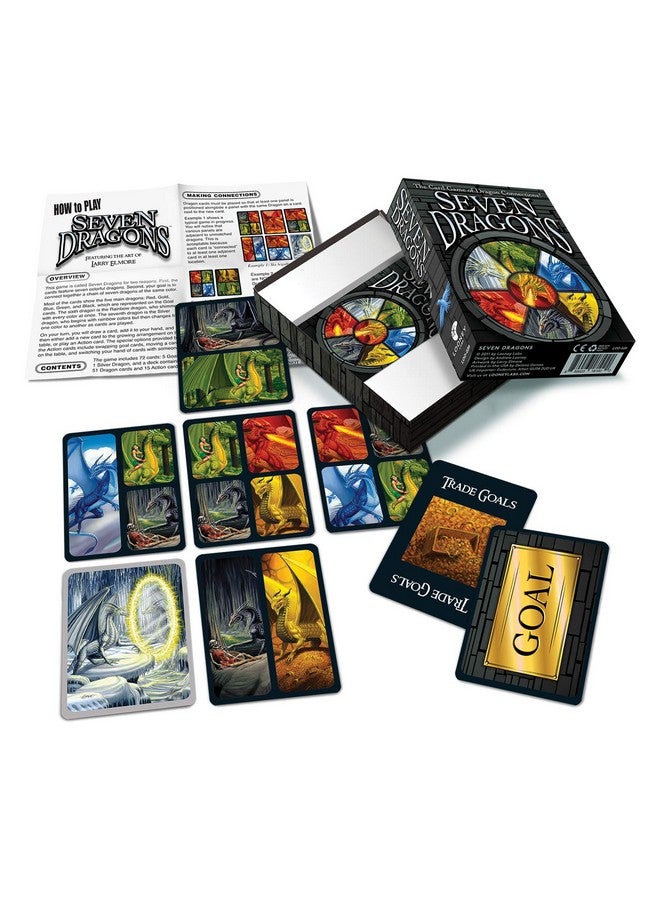 Looney Labs Looney Labs Seven Dragons Card Game - Create a Dragon Territory with Strategic Gameplay  - Image 3