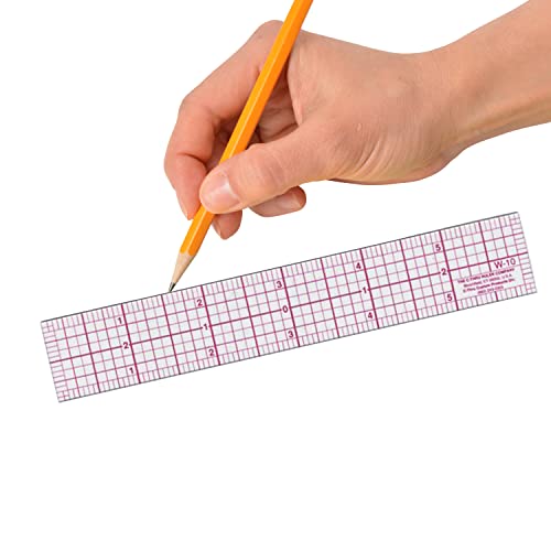 Westcott W-10 6-Inch 8ths Graph Ruler, Transparent, 1 x 6 in - Image 4