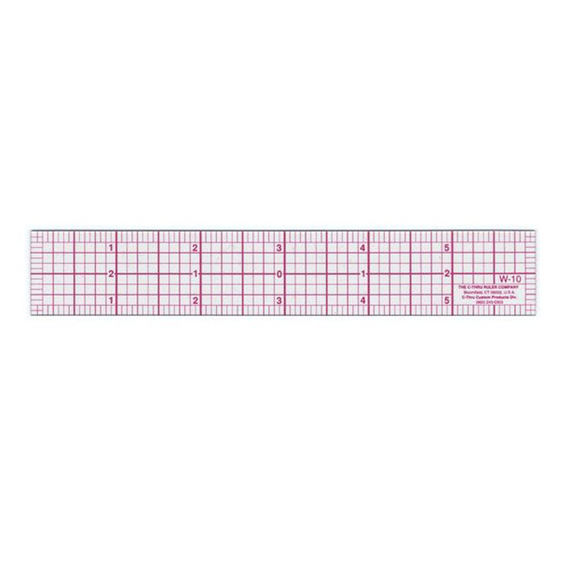Westcott W-10 6-Inch 8ths Graph Ruler, Transparent, 1 x 6 in - Image 5