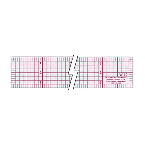 Westcott W-10 6-Inch 8ths Graph Ruler, Transparent, 1 x 6 in - Image 3
