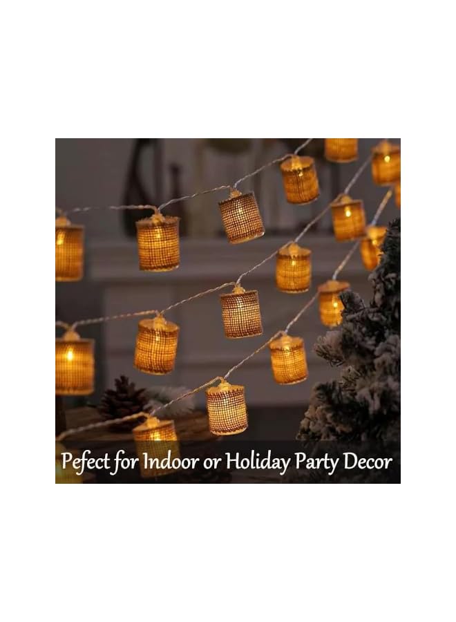 The Bros 2 Meter 10 LED Fairy String Lights, Retro String Lights, Battery Operated, Vintage Decorative Fairy Lights for Home, Garden, Wedding, Birthday Party Decor, Warm White - Image 5