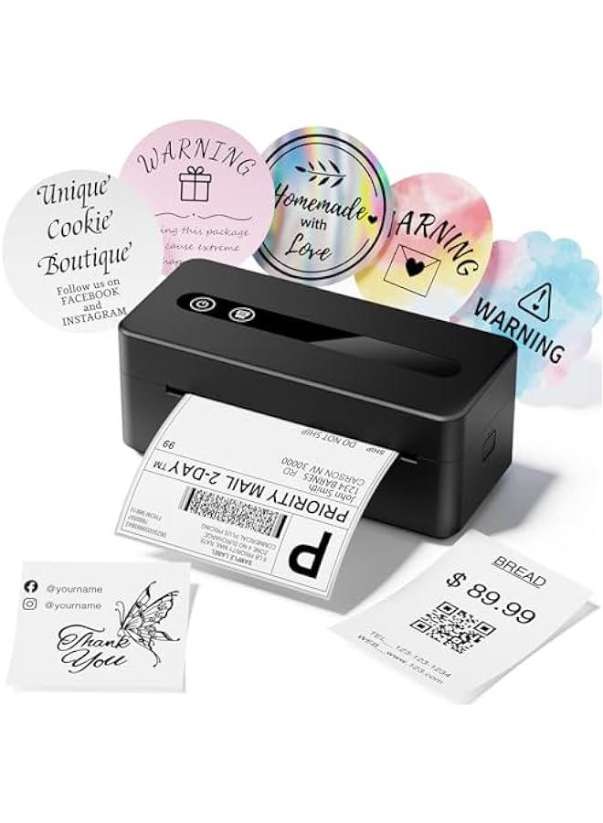 phomemo Bluetooth Shipping Label Printer 4X6 Upgraded, 2025 New Version Thermal Label Printer for Small Business and Shipping Package, Support iOS, Android, Windows, Mac, Compatible with , Shopify, USPS - Image 1