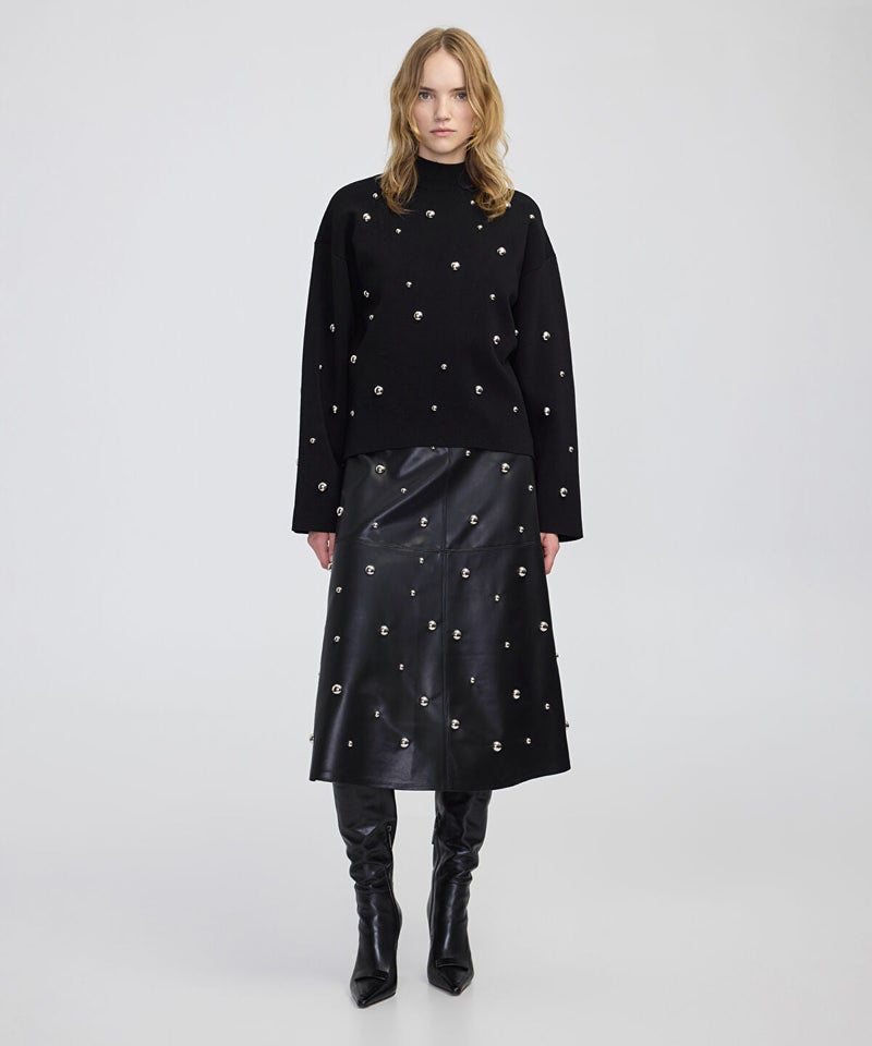Ipekyol Stud-Embellished Knit Sweater - Image 3
