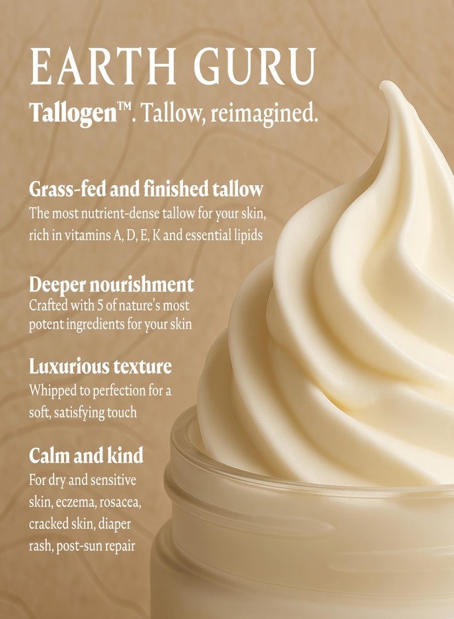 MalloMe Earth Guru XL 8 OZ Whipped Beef Tallow for Skin,100% Natural Beef Tallow and Honey Balm, Face Moisturizer & Body Lotion Cream, Grass-Fed & Finished, Sebo De Res Para La Cara, Organic Olive Oil, Manuka - Image 5