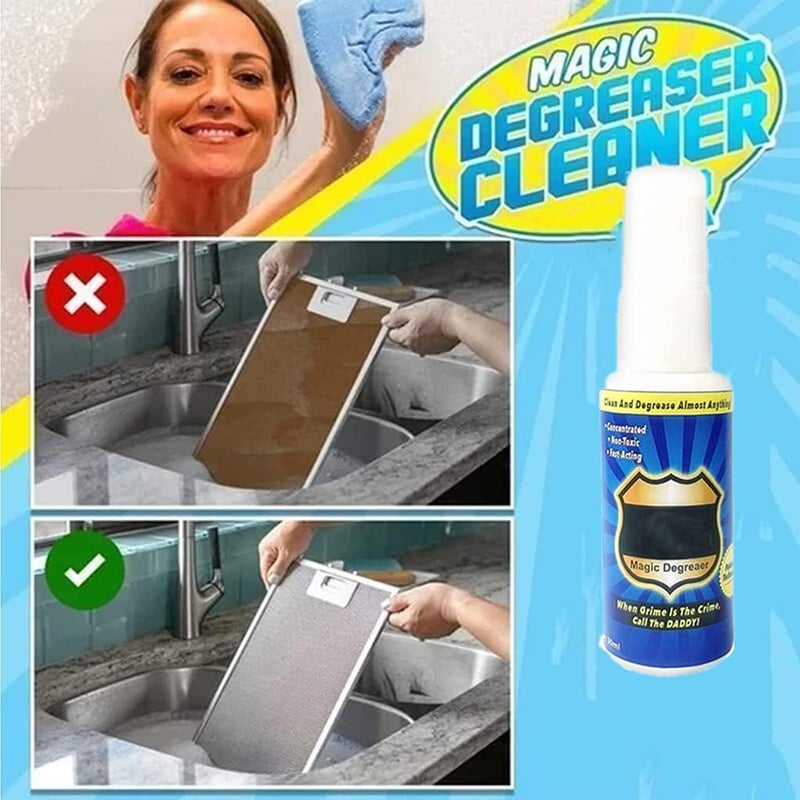 Kitchen Magic Degreaser Cleaner Spray - 1/2/3/5 PCS Kitchen Degreaser - Clothing Grease and Stain Cleaning Tools - [Upgrade-Version] Clean All Home Kitchen Surface - Quickly Cleans Dirt-resistan (2PC, 100ML) - Image 5