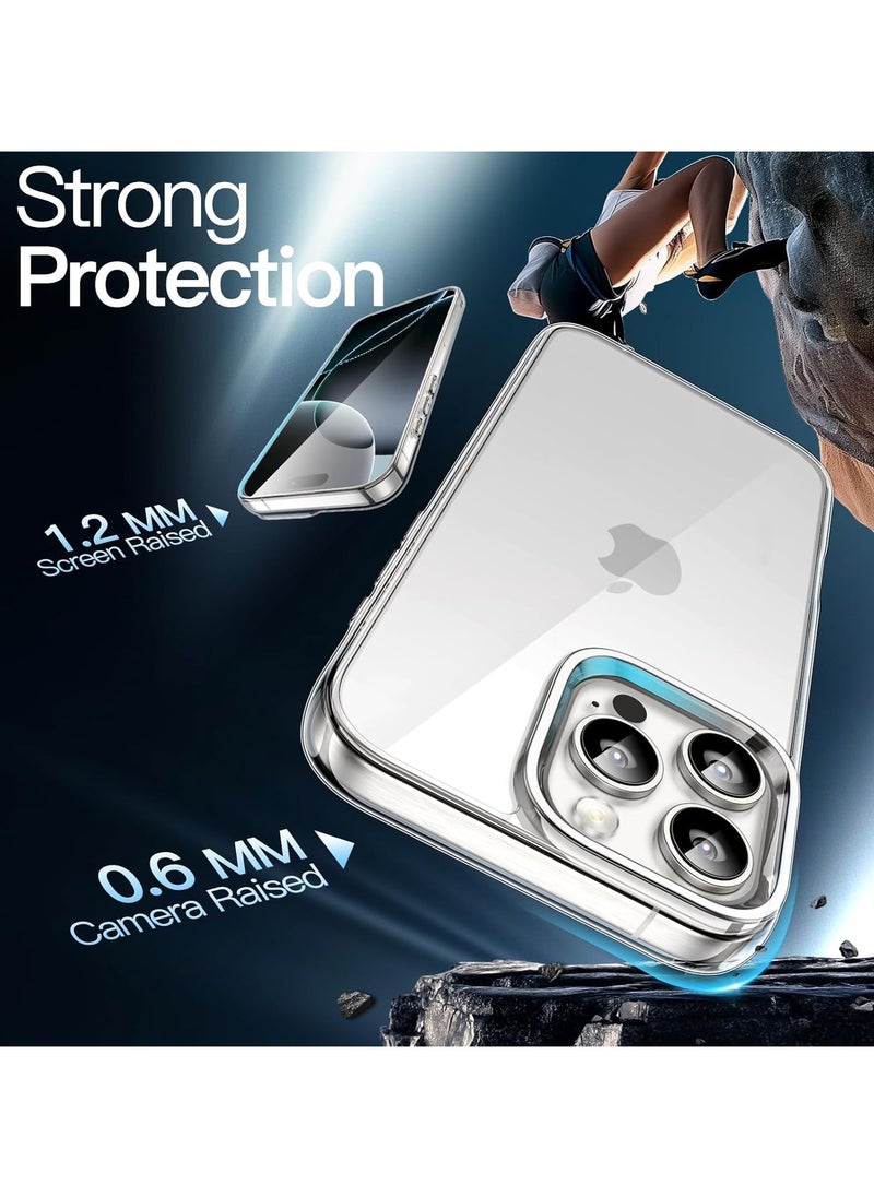 Denx Magnetic Case for iPhone 16 Pro [Shockproof & Slim] Clear Hard Back Cover with high-Grade Protection  - Image 4