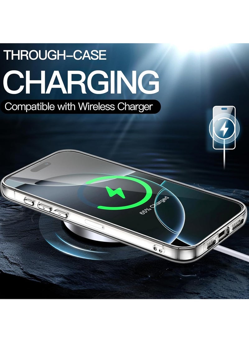 Denx Magnetic Case for iPhone 16 Pro [Shockproof & Slim] Clear Hard Back Cover with high-Grade Protection  - Image 5