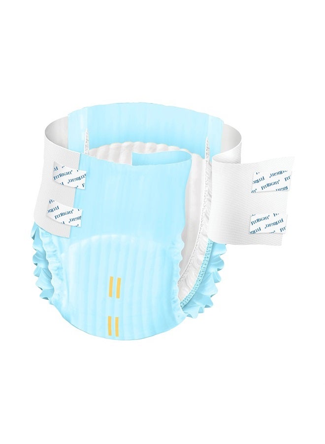 Medline FitRight OptiFit Extra+ Adult Diapers with leak stop guards, Disposable Incontinence Briefs with Tabs, Moderate Absorbency, Large, 44"-56", 20 Count (Pack of 4) - Image 4