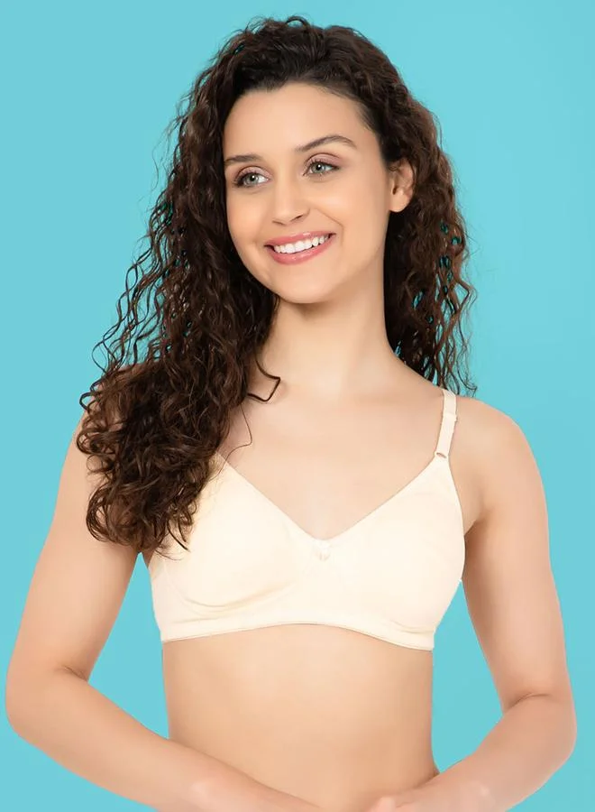 كلوفيا Cream Non-Padded Non-Wired Full Coverage T-shirt Bra