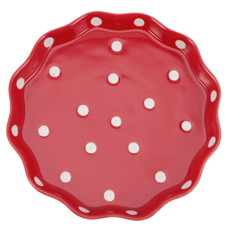 Ceramic Polka Dot Breakfast Plate Salad Dessert Plate Random Color Kitchen Use - Image 2