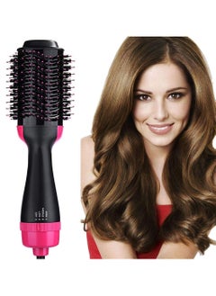 Hair Dryer Brush Blow Dryer Brush in One Upgraded 3 in 1 Hair Dryer and Styler Volumizer with Negative Ion Anti-frizz Ceramic Titanium Barrel Hot Air Brush Hair Straightener Brush